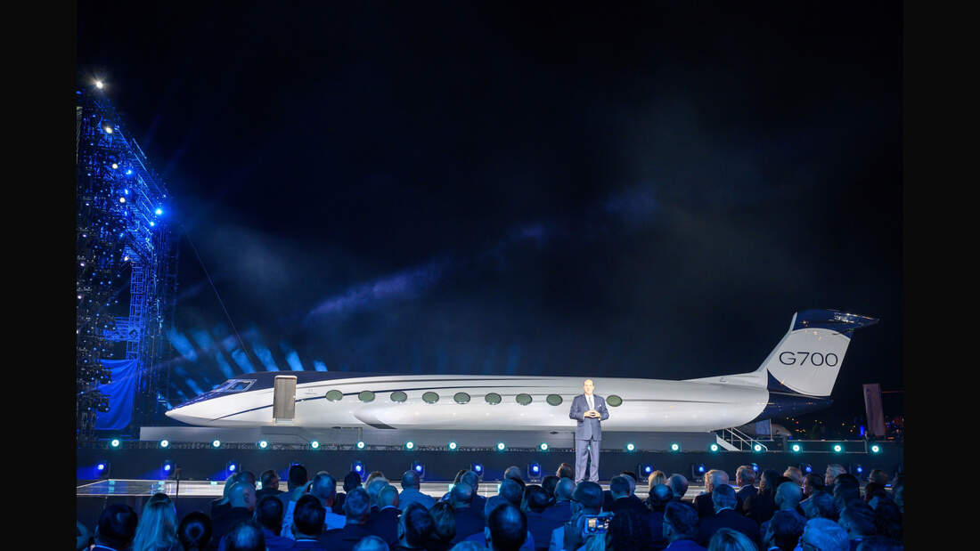 Präsentation Gulfstream G700 am 21. Oktober 2019 in Las Vegas