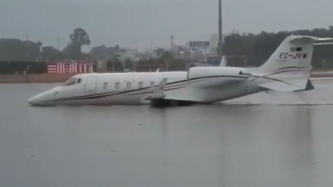 Malaga Airport war unter Wasser