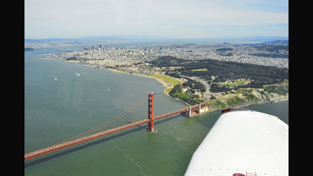 Mit der Archer über die Golden Gate